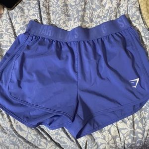 Blue Gymshark Running Shorts, Size Medium